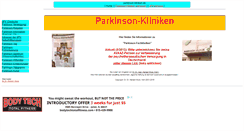 Desktop Screenshot of parkinson-kliniken.de