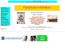 Tablet Screenshot of parkinson-kliniken.de